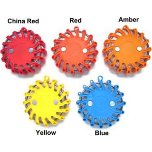 Portable Orange Blue Car Twinkle Star LED Road Flashing Warning Lights Roadside Safety Emergency Lamp Disc Beacon for Car