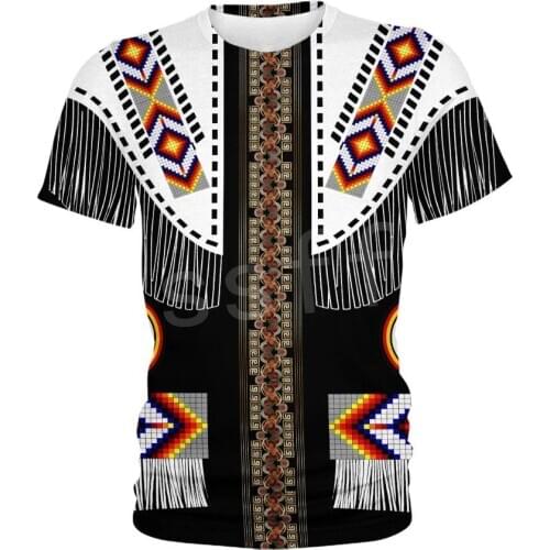Tessffel Indian Native culture Harajuku Casual Colorful Tracksuit New Fashion Funny 3DfullPrint Unisex T-shirts Mens Womens s-2