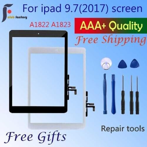 Brand New 2017 A1822 A1823 Touch Screen For iPad 5th Outer Panel Front Glass iPad 9.7Touch Screen Digitizer Front Outer Panel G