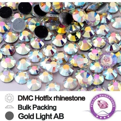 Bulk Pack Crystal AB Wholesale Hotfix Rhinestones SS6-SS30 Machine Cut Glass Flatback Strass Stone For Garment Accessories