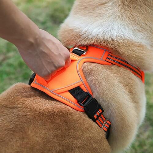 Reflective Dog Harness for Large Small Dogs Vest Safety Walking Dogs Harness for French Bulldog Labrador Corgi Dog Accessories
