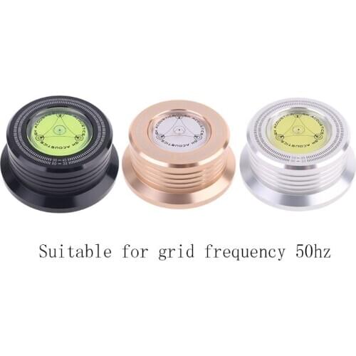 Universal 50Hz LP Vinyl Record Audio Disc Turntable Stabilizer Aluminum Weight Clamp with Test Speed Bubble