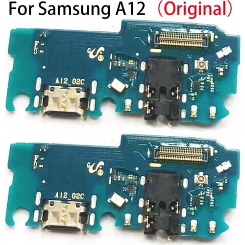 USB Port Charging Board For Samsung Galaxy A12 A125F USB Charging Dock Port Flex cable Repair Parts original