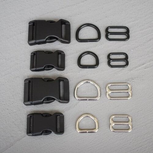 100 Sets 20/25mm Backpack Plastic Quick Side Release Buckle for Bag Luggage Outdoor Backpack Strap Belt Webbing Lether Craft