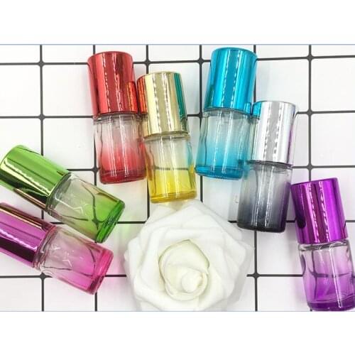 15ML Color Small Cylindrical Glass Spray Empty Bottle 100pcs/lot