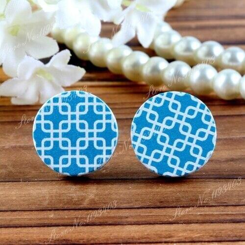 16mm Round High Quality Photo Wood Laser Cut Cabochon to make Rings, Earrings, Bobby pin,Necklaces, Bracelets