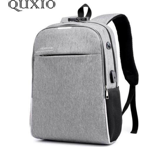 2018 New Casual Anti-theft Backpack Usb Charging Backpack Oxford Cloth Business Computer Can Hold 15.6-Inch Laptop Unisex WJH11