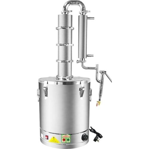 220VElectric heating high-end tower brandy pure dew essential oil machine distiller homemade liquor fruit wine making equipment