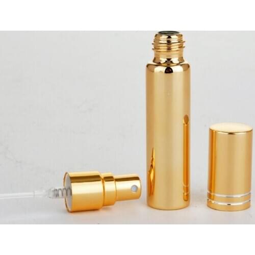 300pcs 10ML UV Parfum Travel Spray Bottle For Perfume Portable Empty Cosmetic Containers With Aluminium Spray#3515