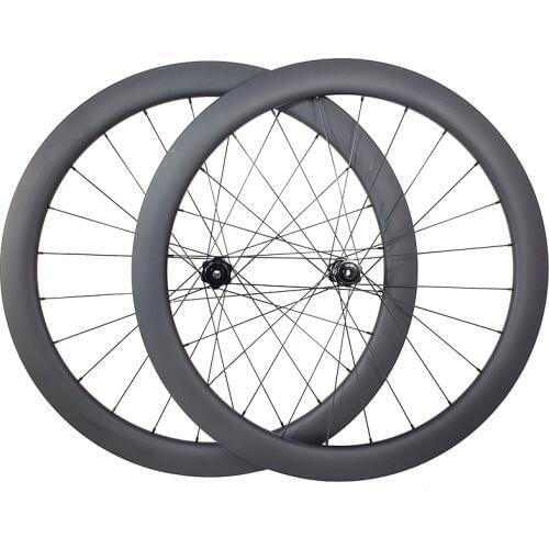 700c 50mm tubular road disc straight pull carbon wheels center lock 25mm U shape clincher wheelset 9mm QR 12X100 15X100 12X142