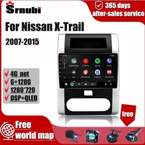 For Nissan X-Trail 2007-2015 Android 2din Car Radio Multimedia Player GPS Navigation 4G stereo carplay speaker audio accessories