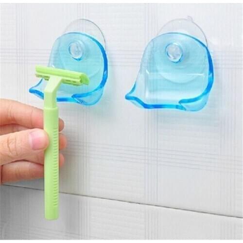 Shaver Toothbrush Holder Washroom Wall Sucker Suction Cup Hook Razor Bathroom Washroom Shaver Holder
