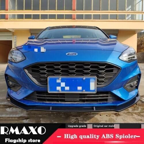 For Focus ABS Rear Bumper Diffuser Protector For 2019 Ford Focus Sagitar Body kit bumper rear Front shovel lip rear spoiler