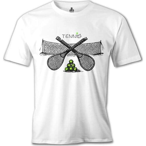 Tennis Court White Men Women Unisex Tshirt High Quality Famous Turkish Fabric and Textile T-shirt Manufacture Printed T-shirt