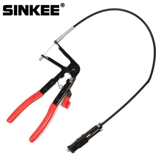 Flexible Wire 24" Long Reach Hose Clamp Plier For Fuel Oil Water Hose