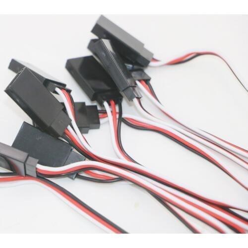JR lead cable for Rc Drone helicopter 150mm / 300mm / 500mm RC Servo extension cable 10pcs
