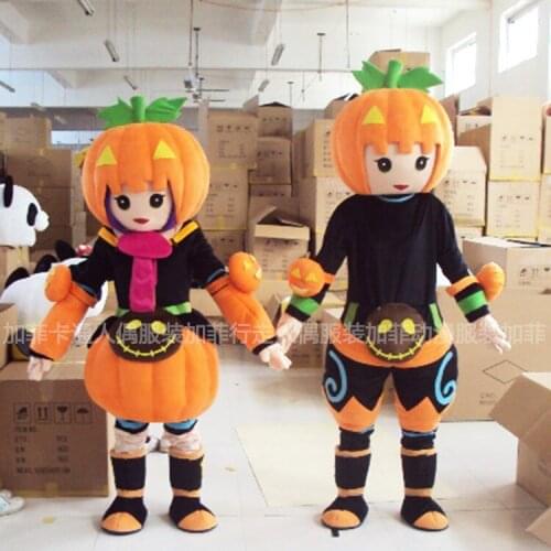 Halloween Pumpkin Mascot Costume Vegetables Theme Mascot Costume Adult Cartoon Fancy Dress for Carnival Masquerade Party