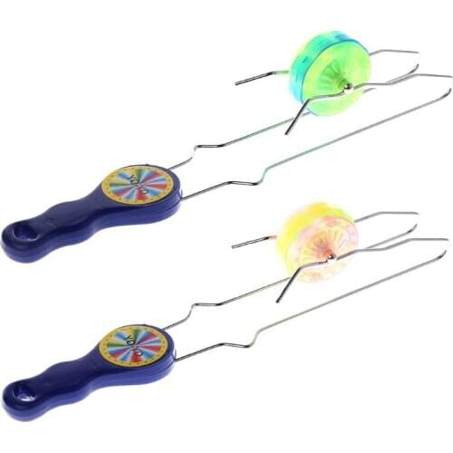 Colorful LED Flashing Magic Rail Rolling Flywheel YO-YO Ball Toy For Kids Gifts N1HB