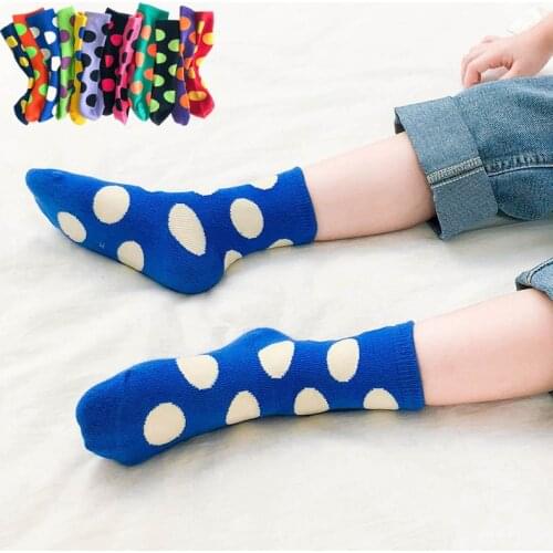 Fashion Baby Socks Toddler Spring Winter Warm Cotton Polka Dots Comfortable Soft Sock Kids Girls Boys Children Socks for 1-8Year