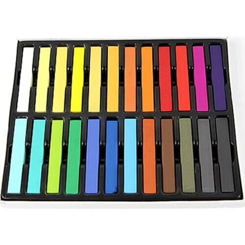 Fashion Easy Temporary Colors Non-toxic Hair Chalk Dye Soft Hair Pastels Kit Temporary Hair Color Pastel Chalk Healthy Crayons