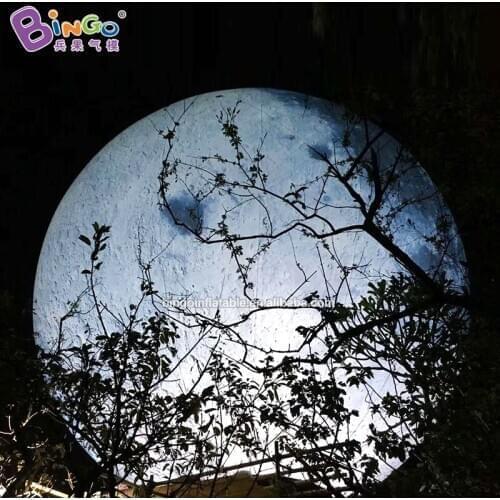 Customized inflatable planet moon balloon with led lighting for party decoration/exhibition/events
