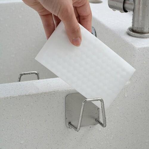 Stainless Steel Kitchen Drain Storage Rack Sponge Cleaning Dishcloth Rack Sink HX6D