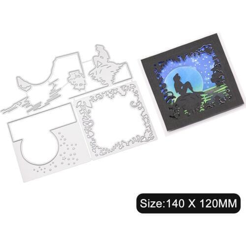 Night sky Cutting Dies for DIY scrapbooking Embossing clear stamps and scrapbooking dies cutting dies christmas