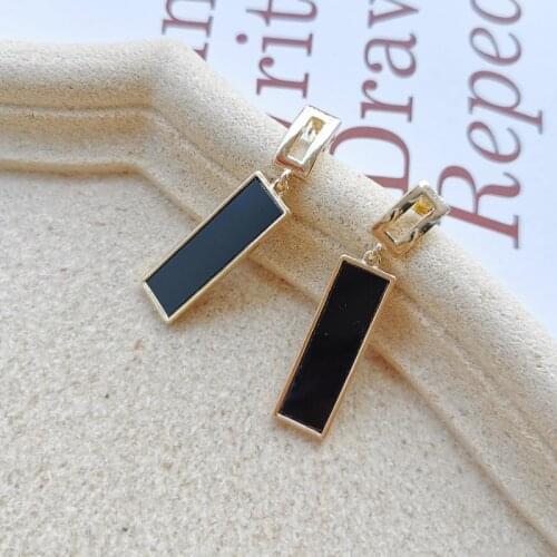 2020 New Womens Earrings Geometric rectangle Acrylic stud earrings female personality fashion earrings for women Gift Jewelry