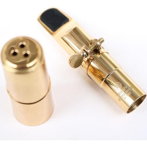 New MFC Professional Tenor Soprano Alto Saxophone Metal Mouthpiece Gold Plating Sax Mouth Pieces Accessories Size 5 6 7 8 9