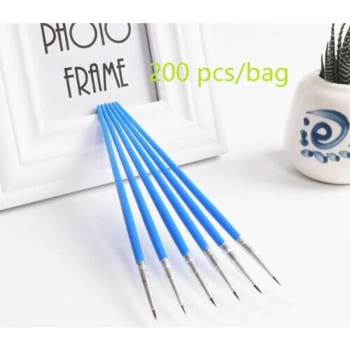 Wholesale 200 $0.11/Pointed Pen Hook pen childrens DIY digital oil brush plaster plaster doll T-shirt graffiti painting brush