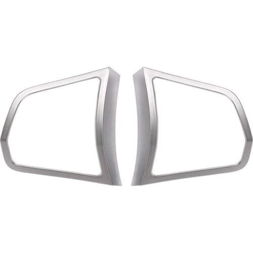Silver Matt Chrome Steering Wheel Switch Cover Molding Trim for BMW 5 Series F10 520 528I 2011 2012 2013