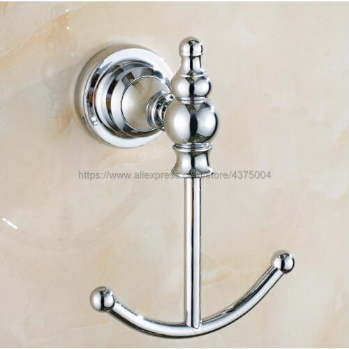 Polished Chrome Wall hooks& racks,Clothes hanger & Metal & Towel & coat&Robe hook,Bathroom Accessories Nba907