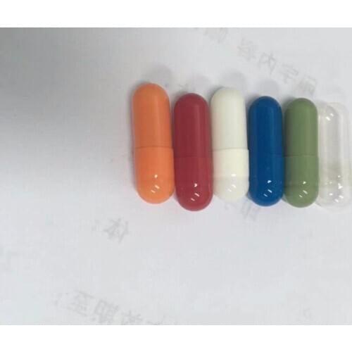 00# lengthen 1000/5000pcs 00 size colored hard gelatin empty capsules, hollow gelatin capsules ,joined or separated capsules