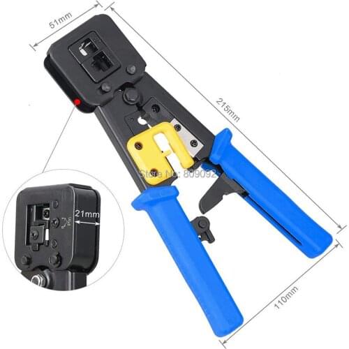 Rj45 crimper RJ45 crimping tool hand network tool kit for cat6 cat5 cat5e rj45 rj11 connector 8P 6P lan Cable Wires pliers