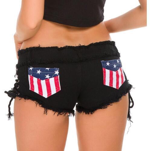 Sexy Low Rise Denim Shorts Cute Summer Beach Style Jeans Shorts for Woman Hotpants Fringe Shorts