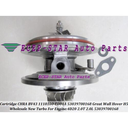 Turbo Cartridge CHRA BV43 168 53039700168 53039880168 1118100-ED01A 1118100ED01A For Great Wall GW Auto Hover H5 2.0T 4D20 2.0L