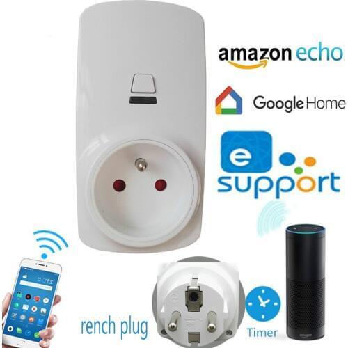 Alexa Home Furnishing Intelligence Socket European regulations WIFI Wireless remote control timer switch French European