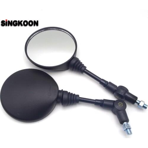 Universal 10mm Motorcycle Rearview Mirrors Black Scooter Moto Side Mirrors FOR Honda msx125 msx 125 hyosung Suzuki gsr 750 jawa