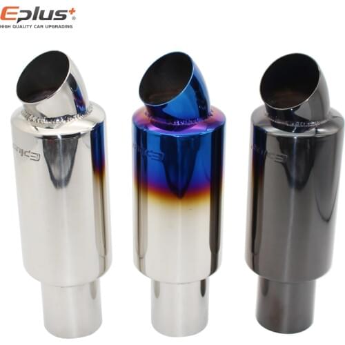 EPLUS Car Motorcycle Styling Exhaust System Muffler Tail Pipe Tip Universal High Quality Stainless Steel ID 51mm 63mm 76mm