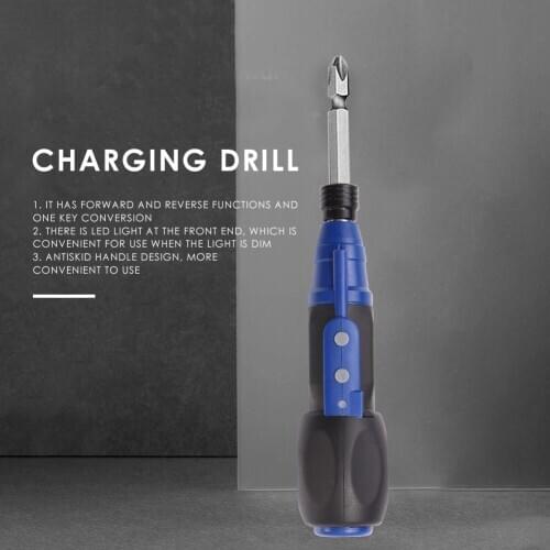 USB Rechargeable Screwdriver Drill Electric Household Repairing DIY Easily Carrying Lightweight Gadgets Power Tools