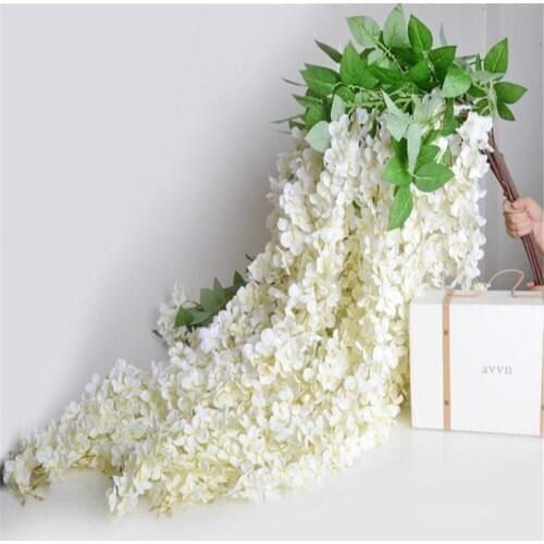 1.6 Meter Elegant Artificial Silk Flower Wisteria Vine Rattan For Wedding Centerpieces Decorations Bouquet Garland Home Ornamet