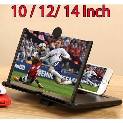 3D Mobile Phone Screen Magnifier HD Video Amplifier Stand Bracket with Movie Game Magnifying Folding Phone Desk Holder
