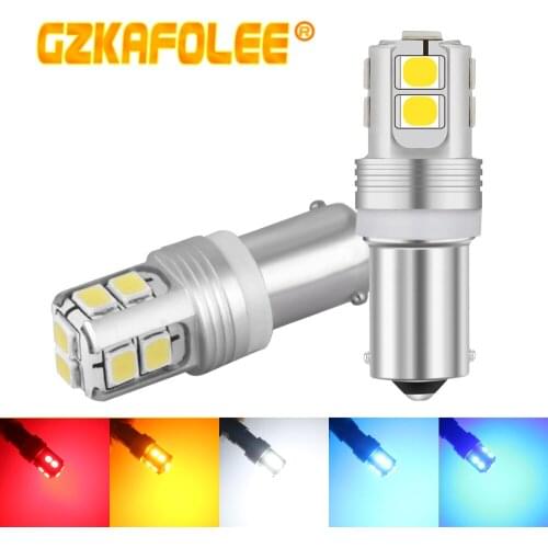 BAY9S H21W Led Lights BA9S T4W For Car BAX9S H6W Signal Lamp Reverse Parking Side Light License Plate Lights Automobiles Parts