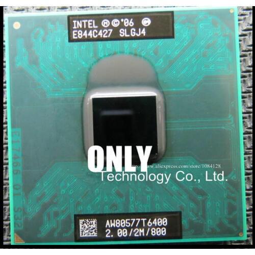 Free shipping T6400 CPU 2.0/2M/800 original official version of the original pin SLGJ4 scrattered pieces