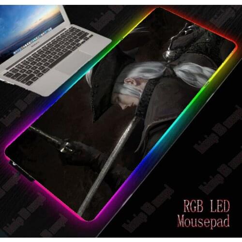 40*90cm Mairuige Anime Art Large RGB Non-slip LED Mouse Pad Gaming Accessories Laptop PC Mousepad XXL Keyboard Desk Mat