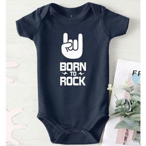 Jumpsuit Kids Autumn Toddler Girl Winter Clothes Newborn Baby Costume Girls Outfits Kids Clothing Print Born To Rock Infant