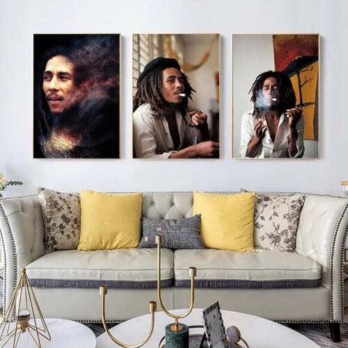 HD Ripped Of Bob Marleys Star Singer, Art Posters On The Walls That DecorateThe Living Room