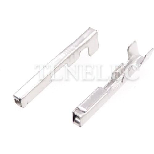 50pcs 0.6 Series Auto Harness Female Wire Terminal Car Connector Pins Metal Inserting Piece Splice Terminal DJ621Y-0.6A