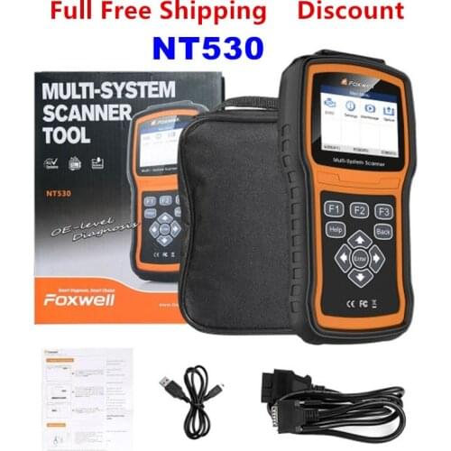 Foxwell NT530 Multi-System Scanner Support for Latest BMW 2018/2019 & F Chassis Update Version of NT520 NT510