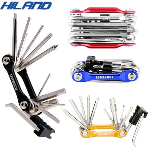 Multifunction Tool Kits 12 Functions Tire Repair Tool Set with screwdriver Chain Rivet Extractor for MTB Road Bike